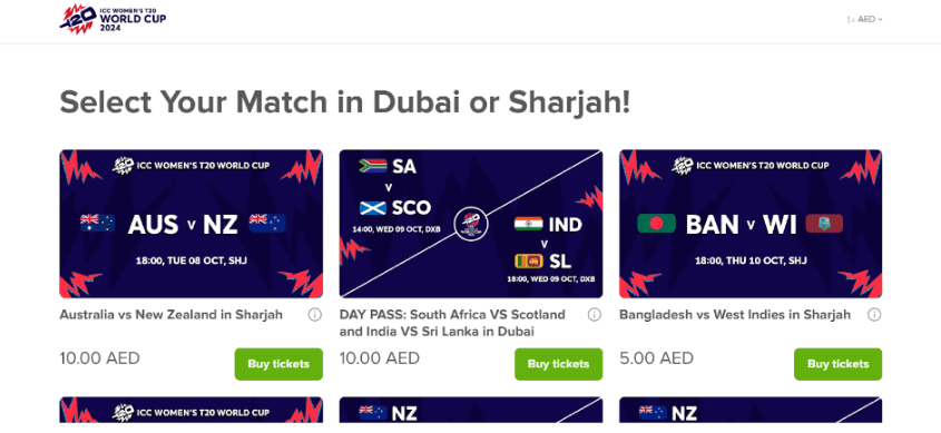 Browse The Match Schedule & Select The Game Browse The Match Schedule & Select The Game