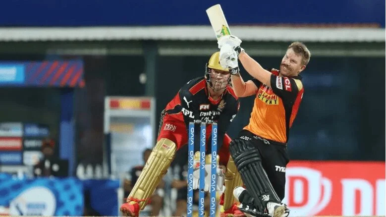 David Warner During RCB vs SRH Head to Head David Warner During RCB vs SRH Head to Head
