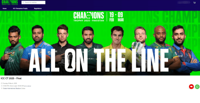 Champions Trophy 2025 Champions Trophy 2025