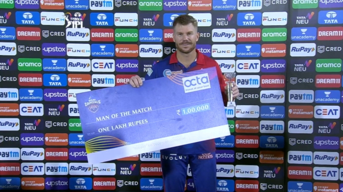 David Warner Won Most Man of the Match David Warner Won Most Man of the Match