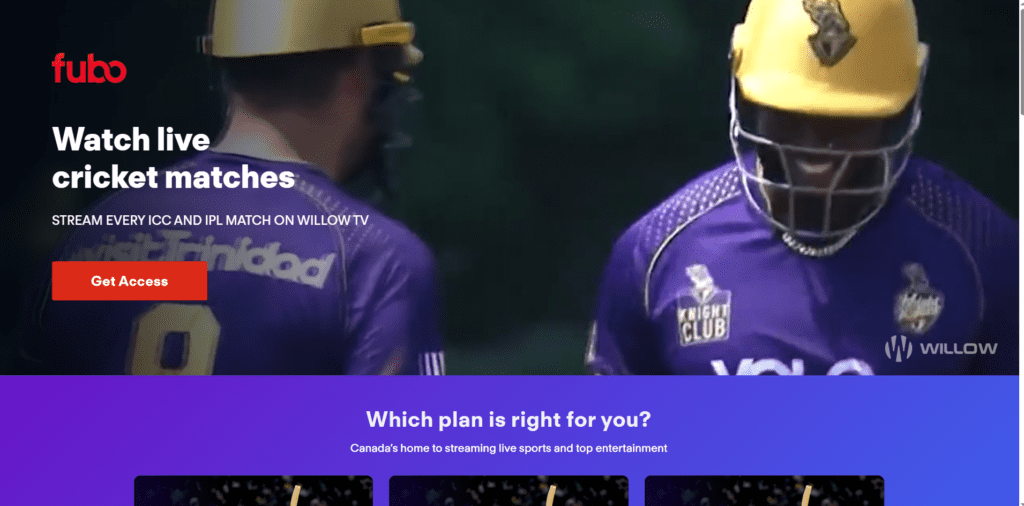 FUBO TV Cricket