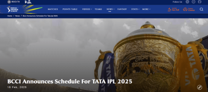 IPL Official Website
