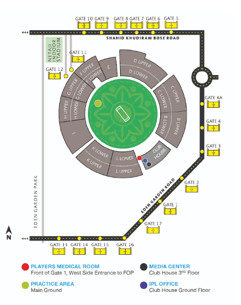 KKR vs SRH 2025 Match Venue KKR vs SRH 2025 Match Venue