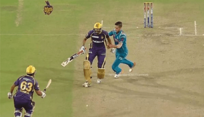  Yusuf Pathan Got Out For Obstructing Field In IPL