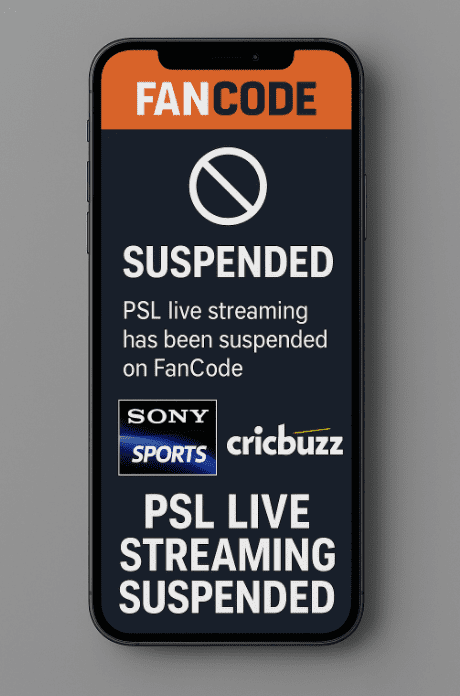 PSL Blackout in India PSL Blackout in India