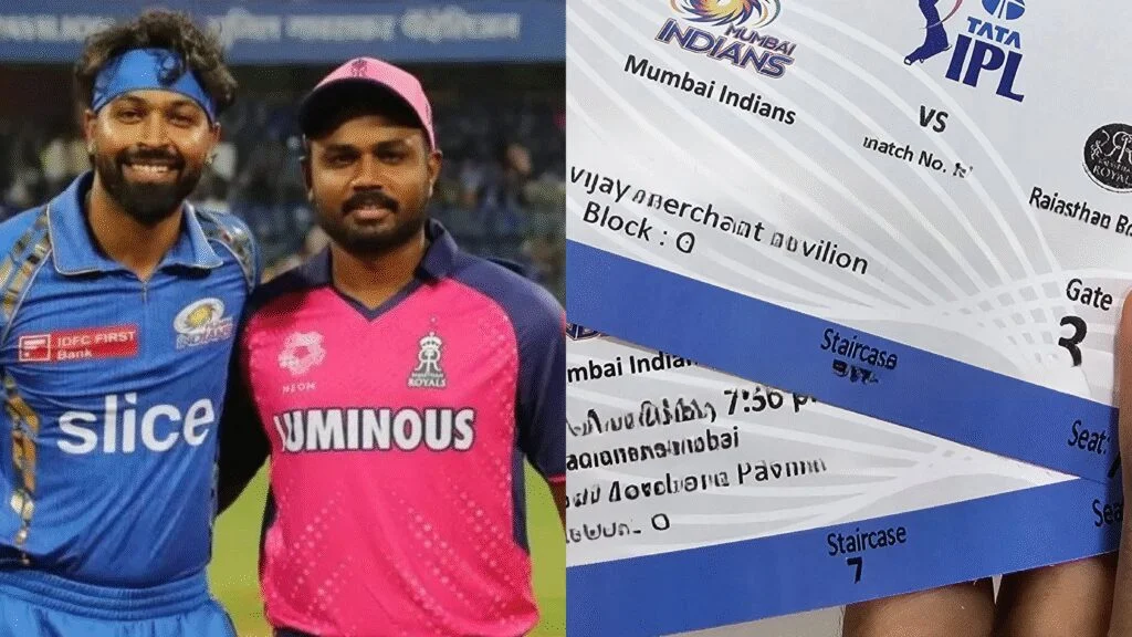 RR vs MI Match Tickets