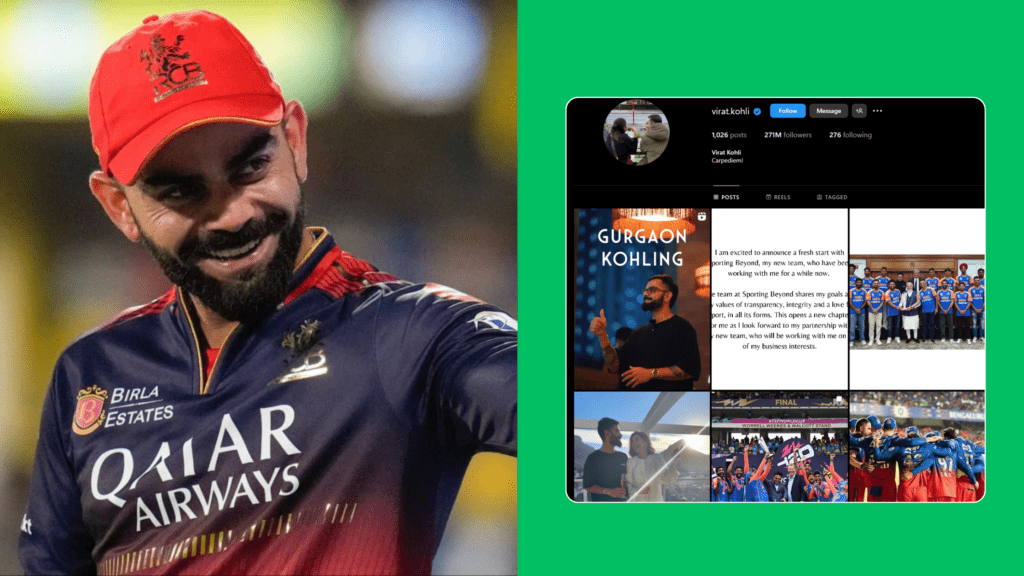 Virat Kohli Removes All Advertisements From His Instagram Handle