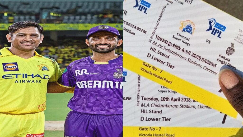 KKR vs CSK Match Tickets