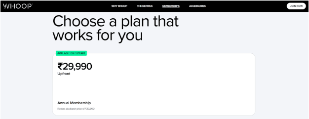 Whoop Fitness Band Cost