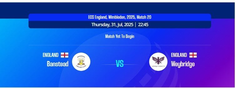 Banstead vs Weybridge ECS T10 Match Preview

