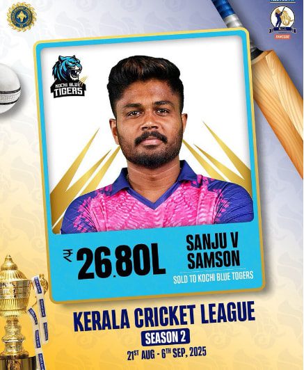 KCL — Sanju Samson KCL — Sanju Samson
