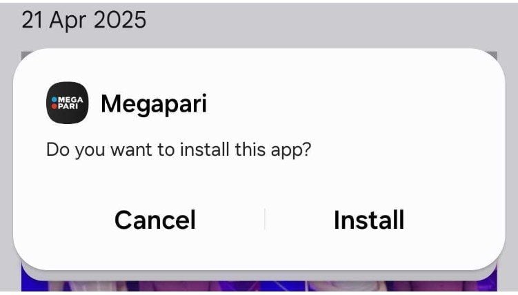 Megapari- Download for Android button Megapari- Download for Android button