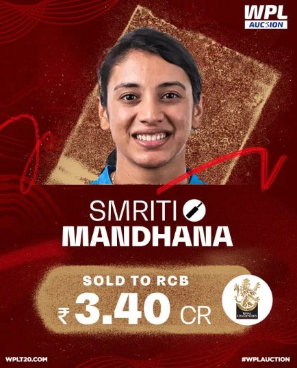 WPL — Smriti Mandhana WPL — Smriti Mandhana