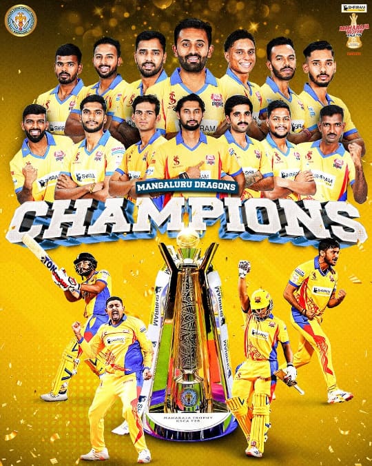 Mangalore Dragons Won Maharaja Trophy 2025 Mangalore Dragons Won Maharaja Trophy 2025