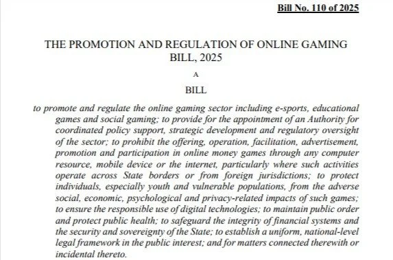 New Online Gaming Bill