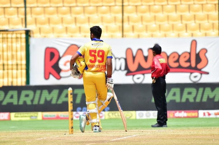 Sharath BR Won Player of the Match Award Sharath BR Won Player of the Match Award