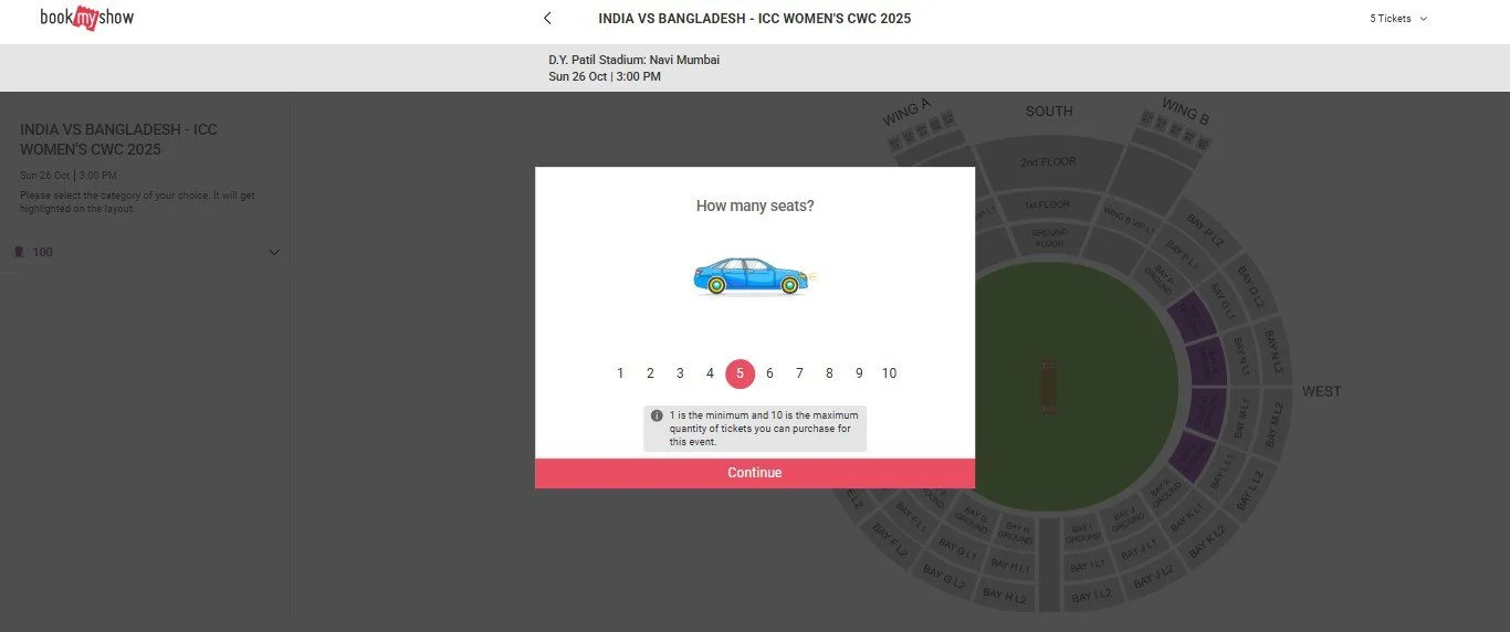 Choose Tickets to Purchase For India Women vs Bangladesh Women Choose Tickets to Purchase For India Women vs Bangladesh Women