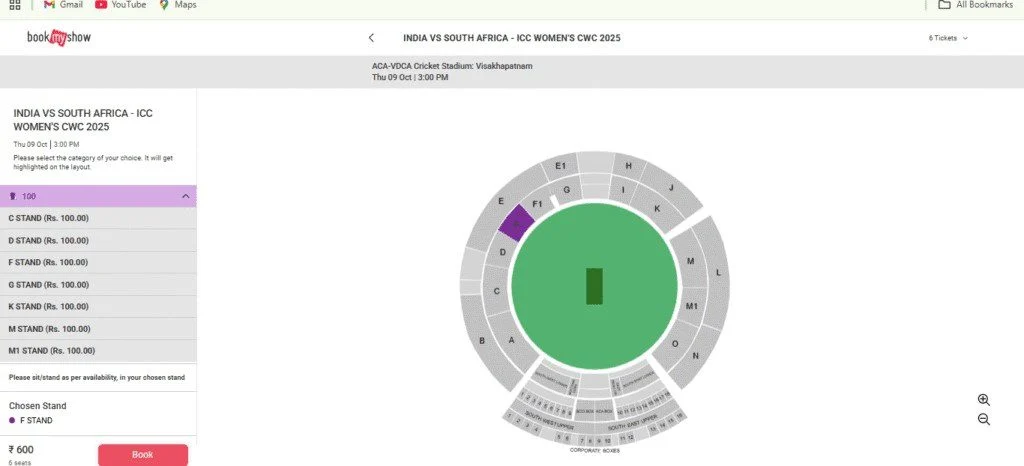 India Women vs South Africa Women Tickets on Bookmyshow India Women vs South Africa Women Tickets on Bookmyshow
