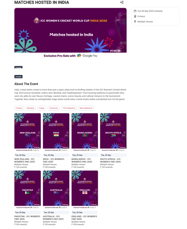 Page will redirect you to BookMyShow Page will redirect you to BookMyShow