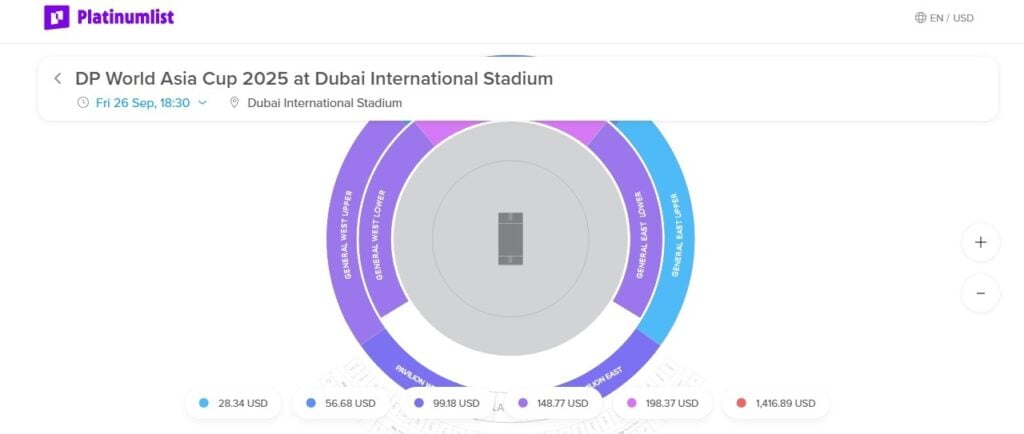 Select Your Seats For India vs Sri Lanka Super 4 Stage Match Select Your Seats For India vs Sri Lanka Super 4 Stage Match