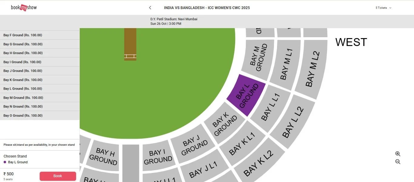 Select Your in Stadium Select Your in Stadium