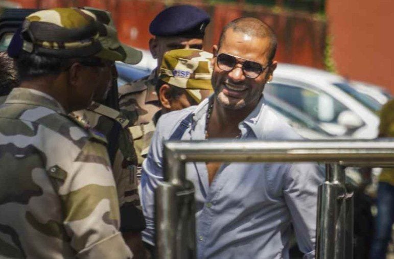 Shikhar Dhawan Questioned By ED in Betting App Shikhar Dhawan Questioned By ED in Betting App
