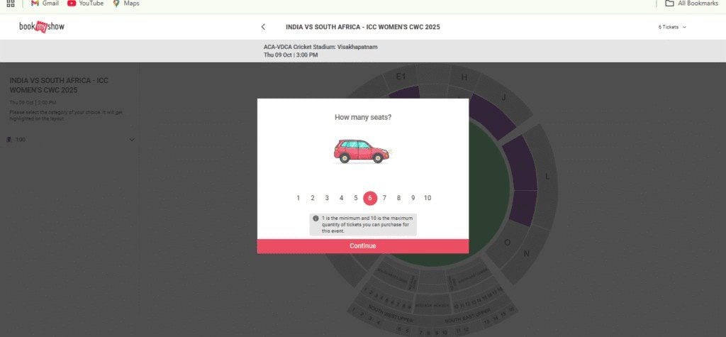 Tickets For The India Women vs South Africa Women Tickets For The India Women vs South Africa Women