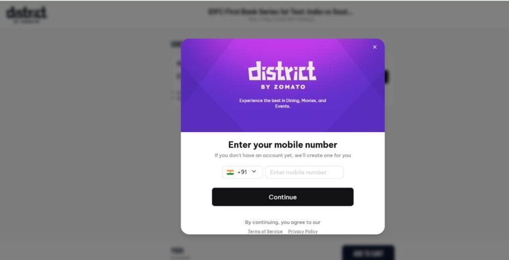 E-ticket For India vs SA Test Match E-ticket For India vs SA Test Match