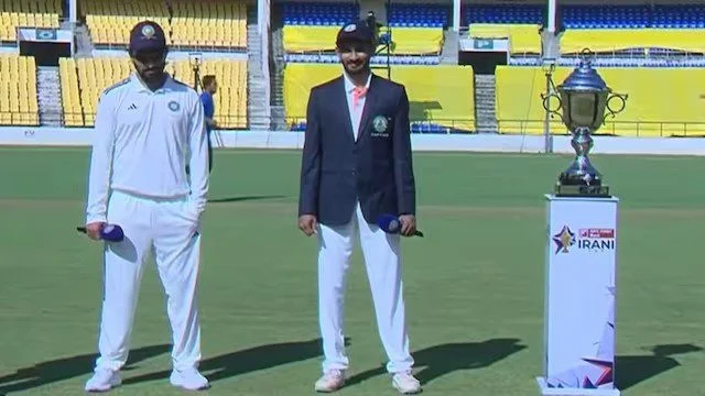 Irani Cup 2025 Day 1 Live Score Irani Cup 2025 Day 1 Live Score
