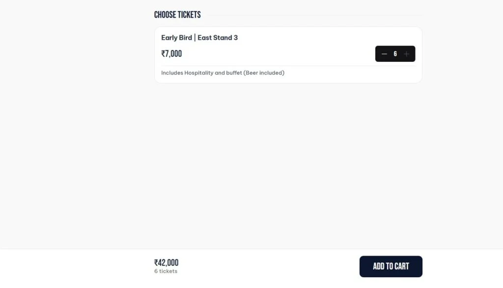 Get the number of tickets you want Get the number of tickets you want
