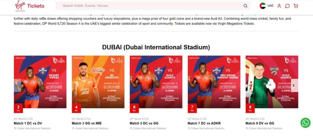 Simple Steps To Purchase Tickets For The ILT20 2025-26 Simple Steps To Purchase Tickets For The ILT20 2025-26