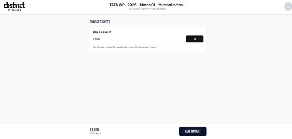 Choose the Number of Tickets Choose the Number of Tickets