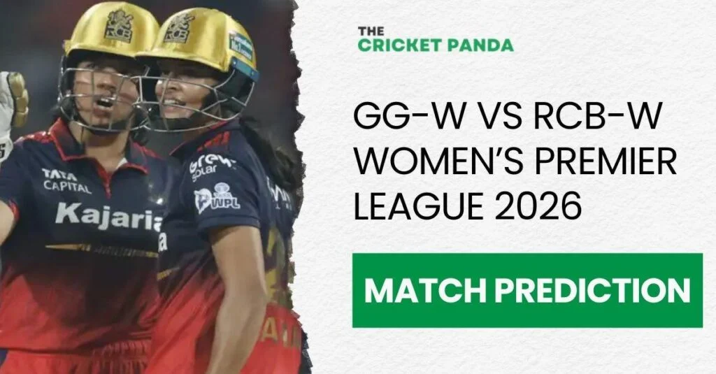 GG-W vs RCB-W WPL 2026 Match 12 Prediction