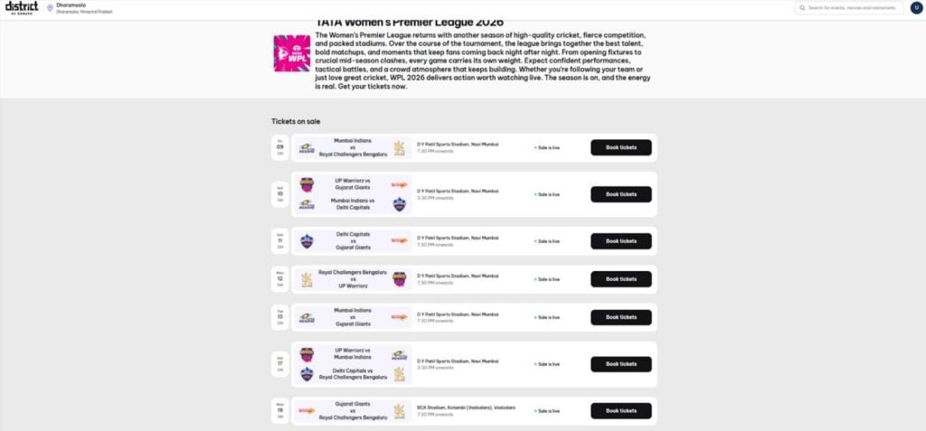 How to Book Gujarat Giants Women’s Match Tickets How to Book Gujarat Giants Women’s Match Tickets
