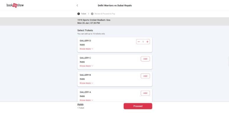 Select the Seats Select the Seats