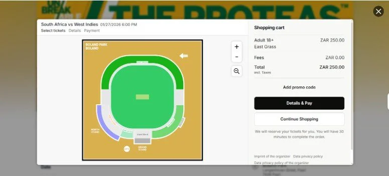 Select the number of tickets Select the number of tickets
