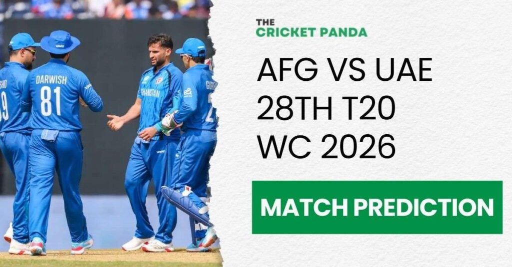 AFG vs UAE 28th T20 WC 2026 Match Odds