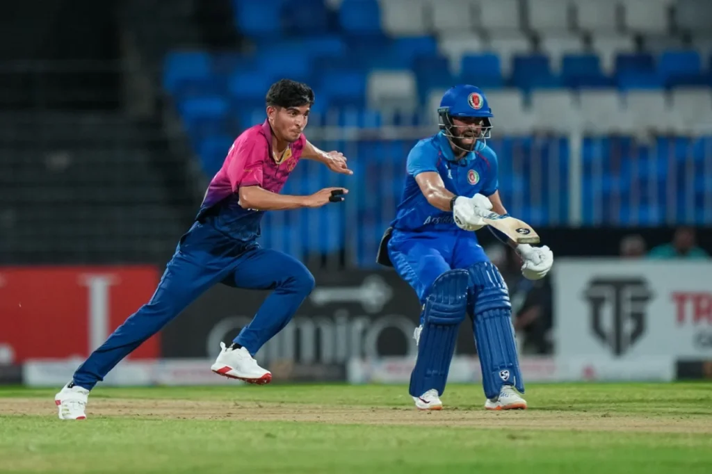 Afghanistan scored 98 for the first wicket but lost both openers in back-to-back deliveries Afghanistan scored 98 for the first wicket but lost both openers in back-to-back deliveries