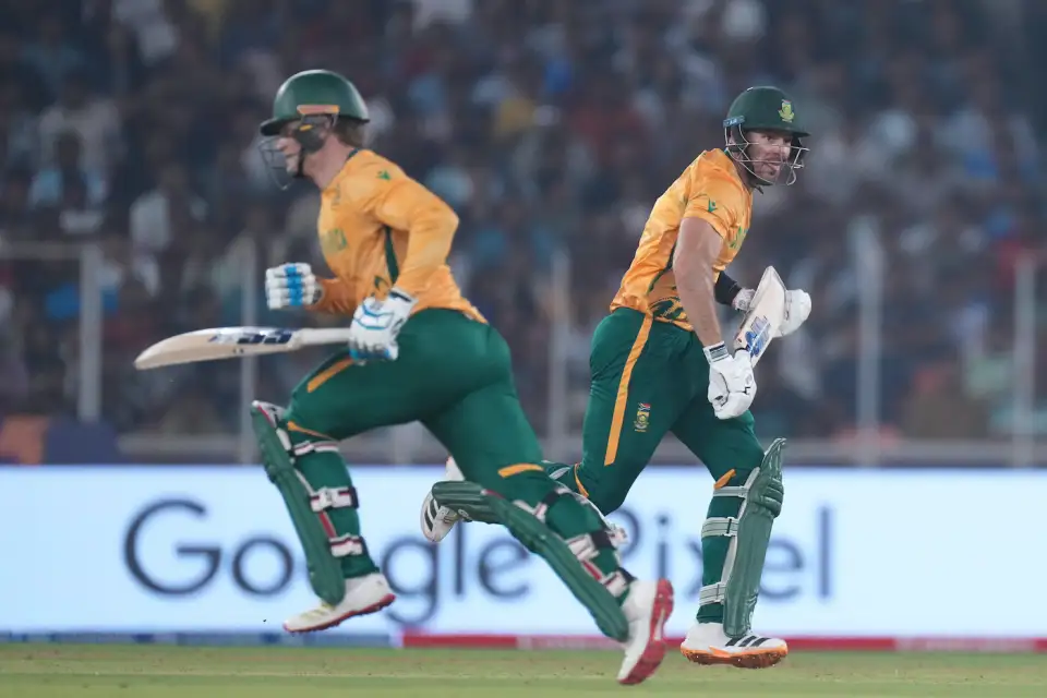 Aiden Markram and Ryan Rickelton had a quick 40-run Aiden Markram and Ryan Rickelton had a quick 40-run
