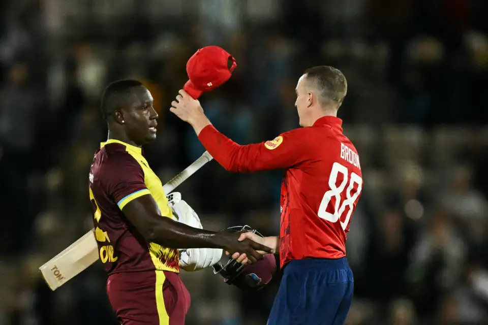 Harry borok and Roman powell shanking hands after the match Harry borok and Roman powell shanking hands after the match