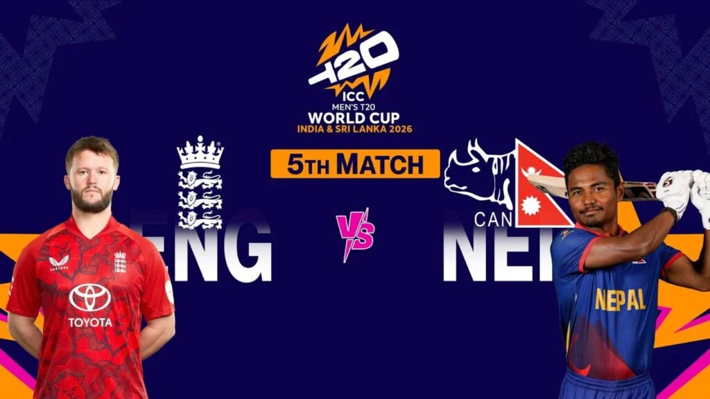 ENG vs NEP 5th T20I WC 2026 Match Odds ENG vs NEP 5th T20I WC 2026 Match Odds