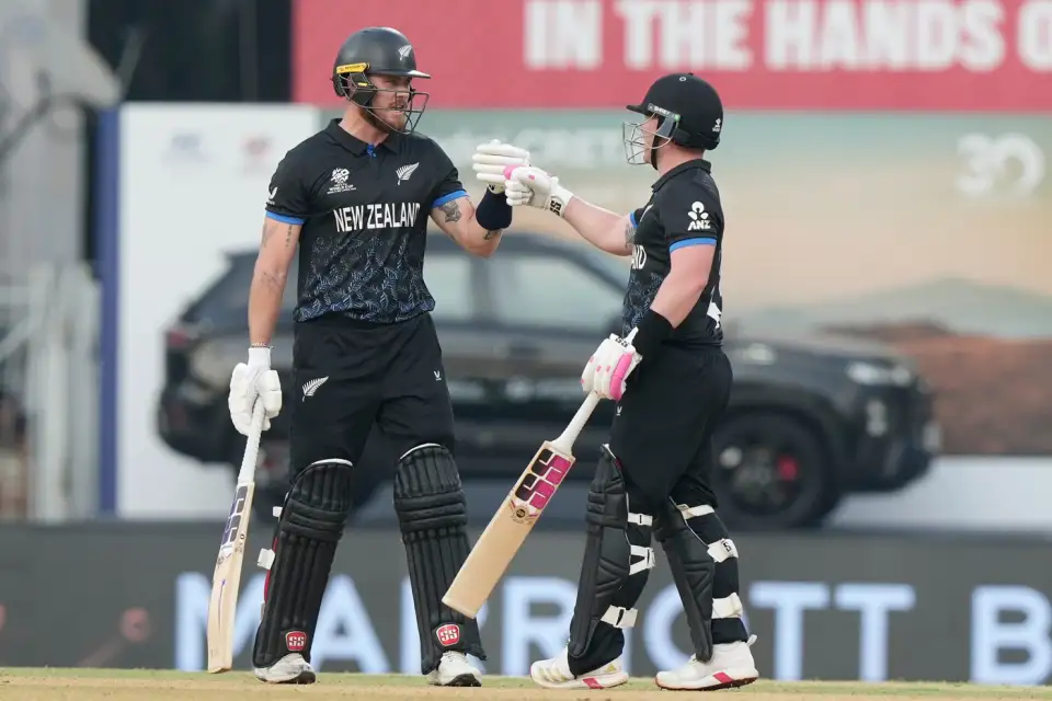 New Zealand Batsmen celebreating after the flawless victory against UAE New Zealand Batsmen celebreating after the flawless victory against UAE