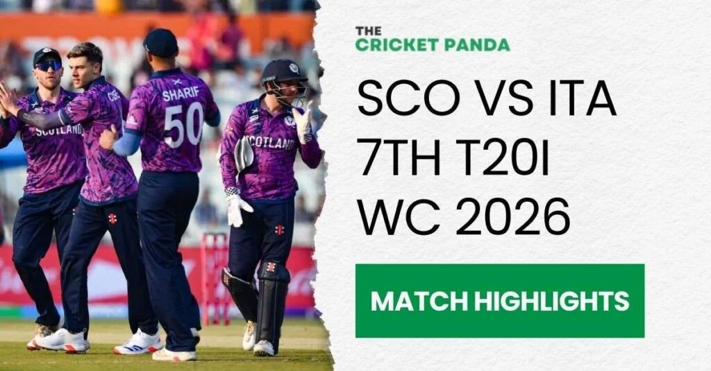 SCO vs ITA Match 7 T20 WC Highlights
