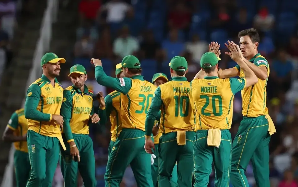 The an South Africa team is celebrating after they got important breakthrough The an South Africa team is celebrating after they got important breakthrough