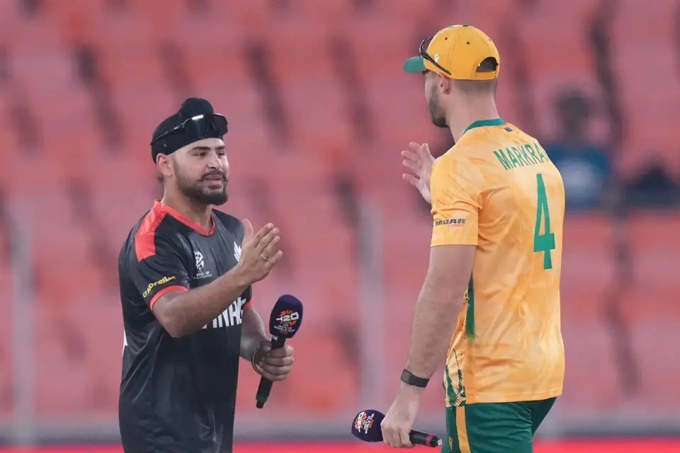 South Africa vs Canada Captains during the toss South Africa vs Canada Captains during the toss
