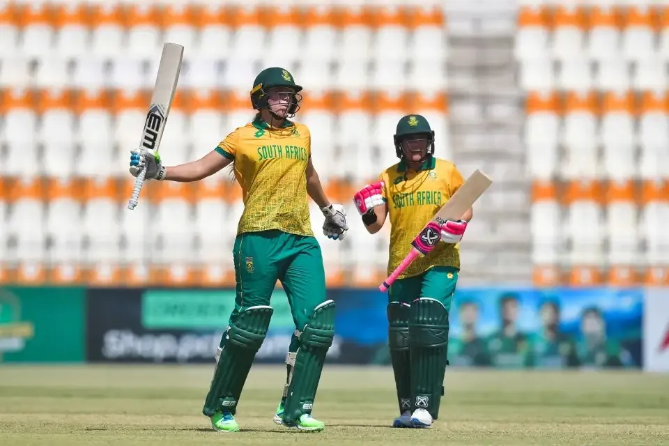 South Africa Women Celebrating after their victory against Pakistan women South Africa Women Celebrating after their victory against Pakistan women