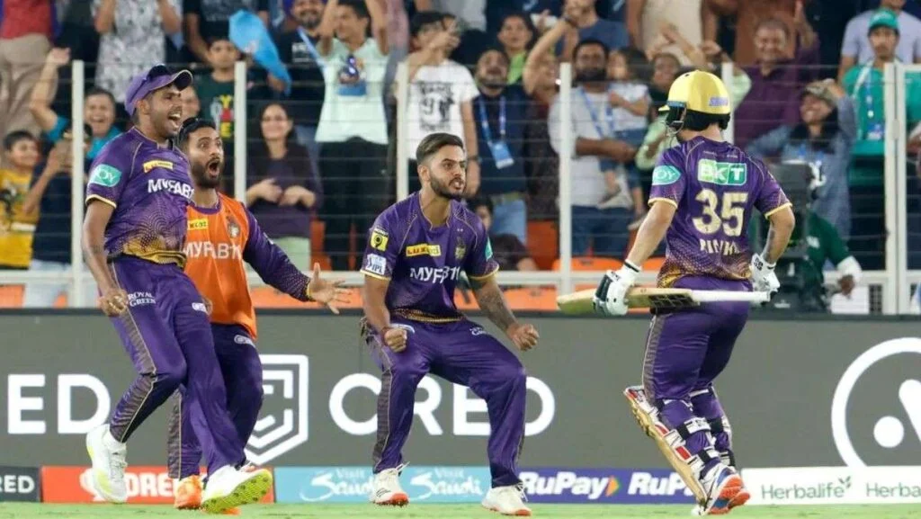 GT vs KKR Head to head moment KKR celebration GT vs KKR Head to head moment KKR celebration