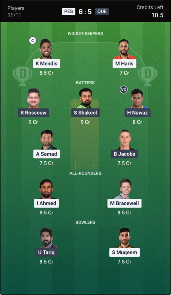 Dream11 for QG vs PZ PSL Match Dream11 for QG vs PZ PSL Match
