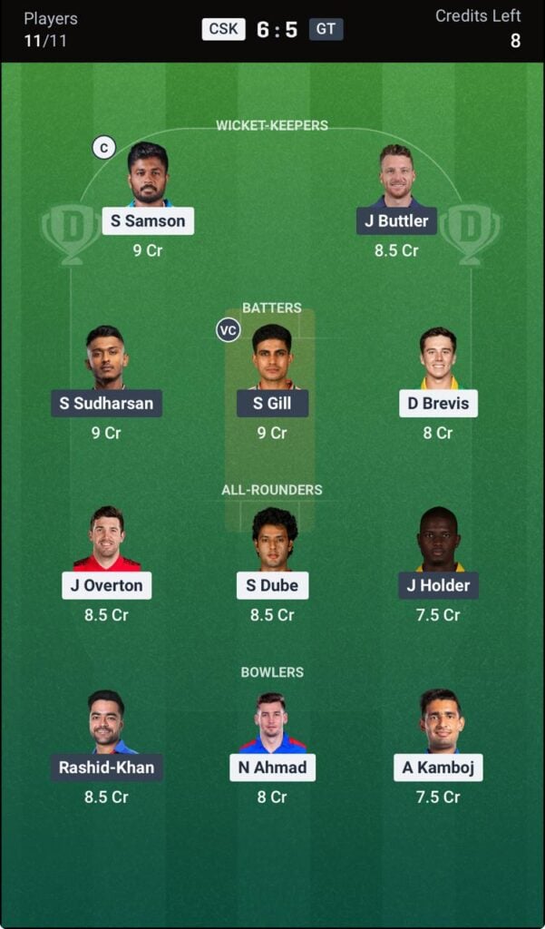csk vs gt dream11 team csk vs gt dream11 team