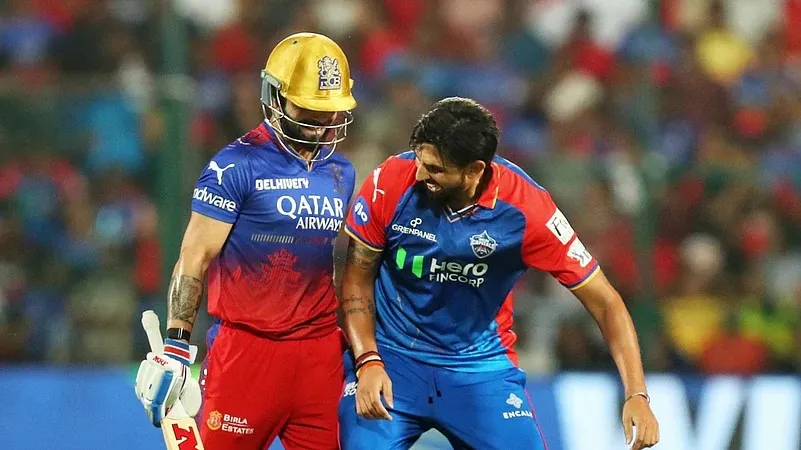 rcb vs dc head to head moment btn ishant sharma and kohli rcb vs dc head to head moment btn ishant sharma and kohli